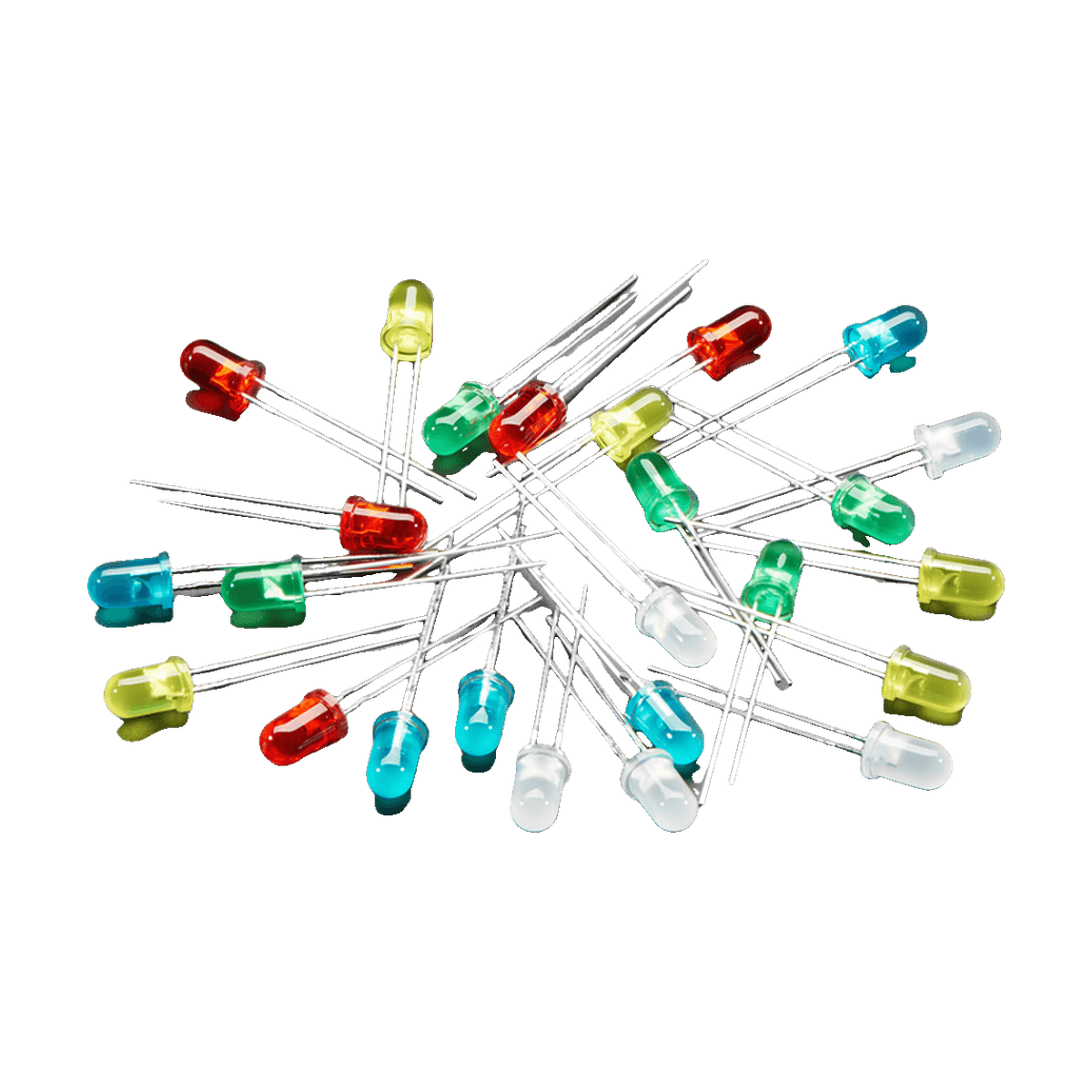 5mm LED Mixed Colour Pack – Red/Green/Blue/Yellow