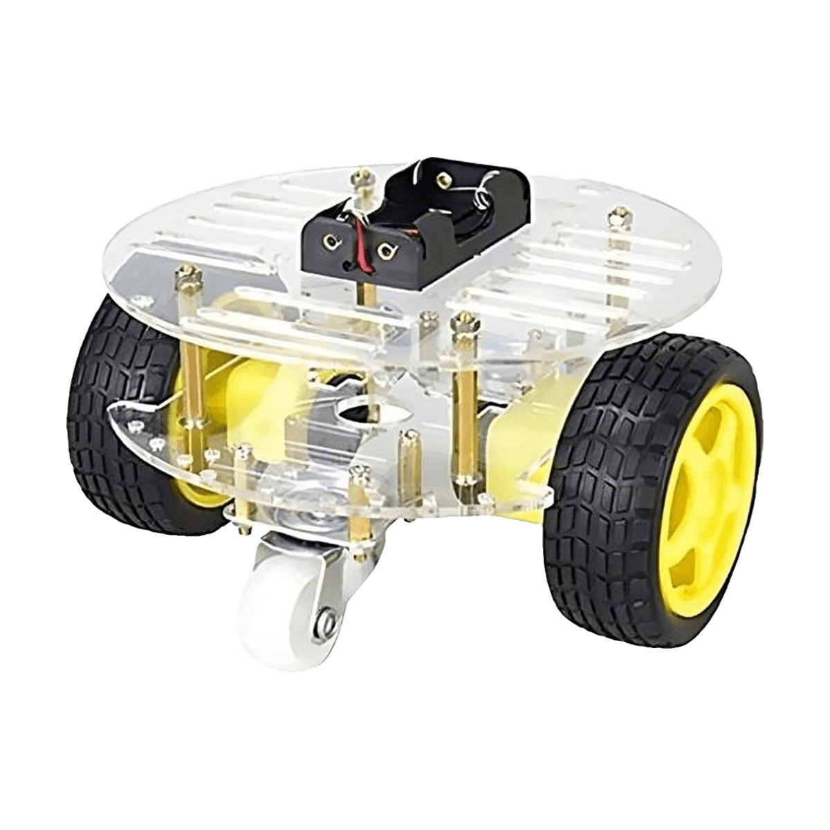 Round 2WD Smart Robot Car Chassis (Double-Deck)