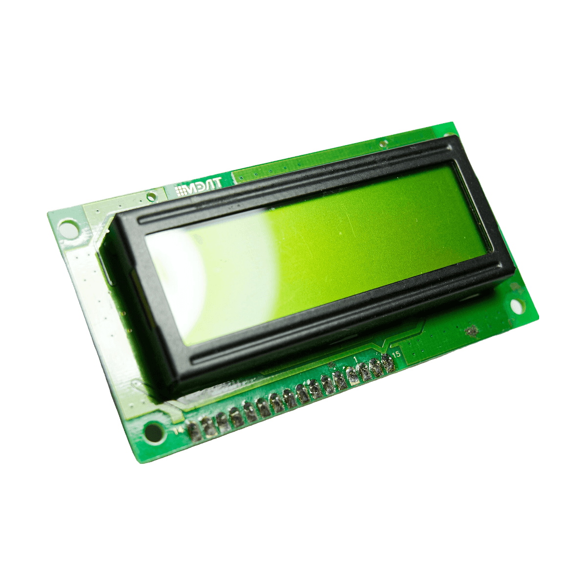 1602 LCD Character Display Module with Yellow Backlight (16×02)