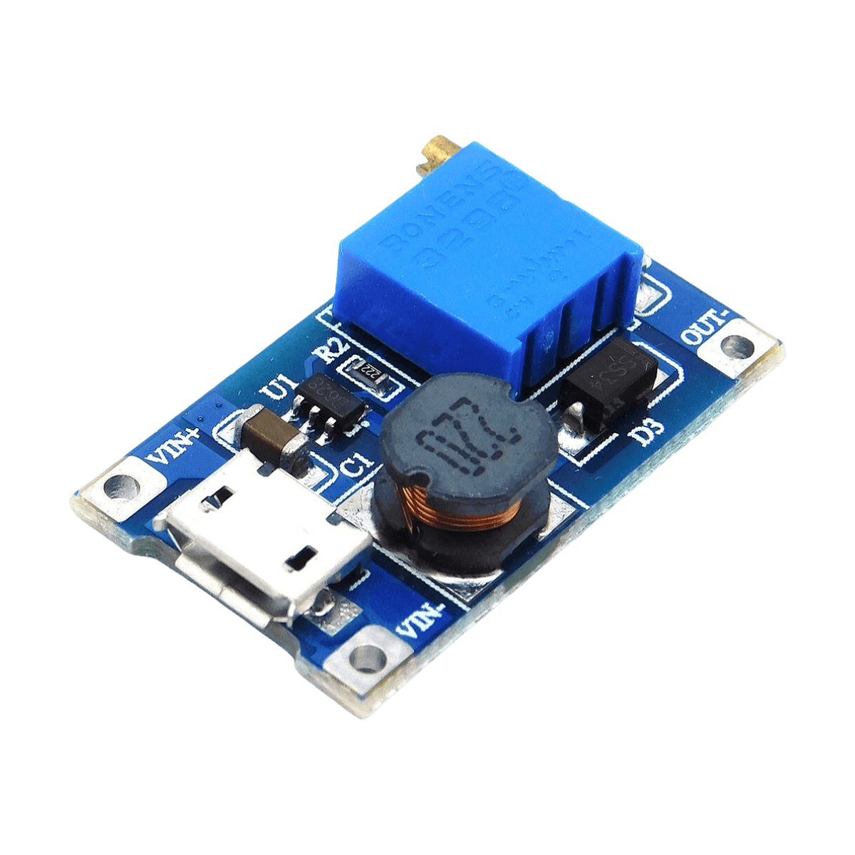 MT3608 DC-DC Step Up Converter Module with Micro USB